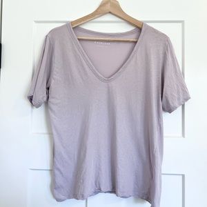 Everlane Air Oversized V-Neck Tee Lavender